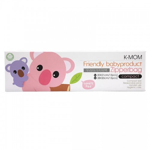 K-MOM - 寶寶抗菌儲存袋 (2款裝: M+W) 30pcs